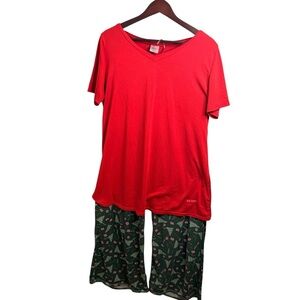 Hello Mello | Christmas Short Sleeve Sleepwear Set | Sz L